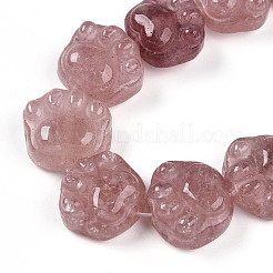 Natural Strawberry Quartz Beads Strands&nbsp;G-M108-A11-01