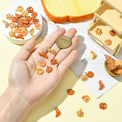 40Pcs 8 Styles Baking Paint Alloy Charms&nbsp;ENAM-CJ0007-06