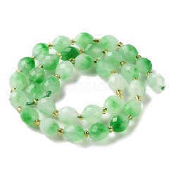 Natural Dyed White Jade Beads Strands&nbsp;G-N342-149A-01