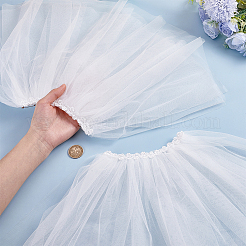 Polyester Gauze Bridal Shawl&nbsp;AJEW-WH0077-151