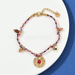 304 Stainless Steel Charms Bracelets&nbsp;BJEW-C114-10G