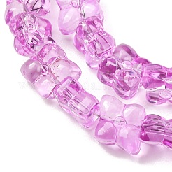 Transparent Glass Beads Strands&nbsp;GL-CBAAE04-01G