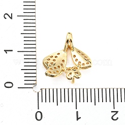Brass Micro Cubic Zirconia Peg Bail Charms&nbsp;LS-KK-Q794-04A-G