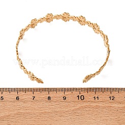 304 Stainless Steel Cuff Bangles&nbsp;BJEW-P355-02G