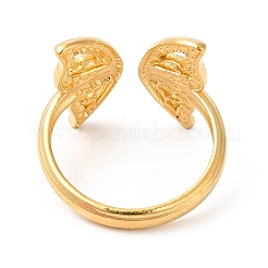 Ion Plating(IP) 201 Stainless Steel Open Cuff Ring&nbsp;RJEW-E063-43G