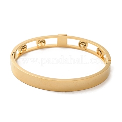 PVD Vacuum Plating 304 Stainless Steel Bangles for Women&nbsp;BJEW-F474-36G