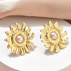 201 Stainless Steel Stud Earrings&nbsp;EJEW-D354-08G-03