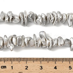 Electroplated Shell Pearl Beads Strands&nbsp;BSHE-M036-01B