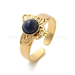 Natural Lapis Lazuli Finger Rings&nbsp;RJEW-K290-04G