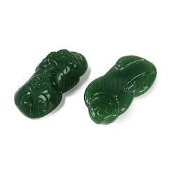 Spray Painted Imitation Jade Glass Beads&nbsp;GLAA-Z007-01G