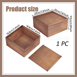 Wood Document Storage Box&nbsp;WOCR-WH0004-031