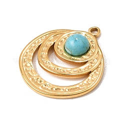 Synthetic Turquoise Pendants&nbsp;SA-CBA816B-01G