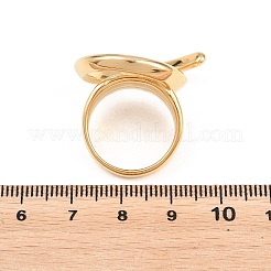 Irregular Lines 304 Stainless Steel Finger Rings&nbsp;RJEW-E298-01B-G