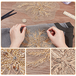 Computerized Embroidery Cloth Sew on Patches&nbsp;PATC-WH0007-92