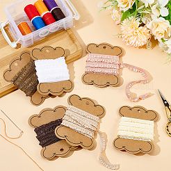 18M 6 Colors  Polyester Pleated Elastic Lace Trim&nbsp;OCOR-FG0002-22