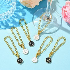 52Pcs 52 Styles Alloy Enamel Pendant Decorations&nbsp;HJEW-CJ00016
