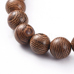 Unisex Wood Beads Stretch Bracelets&nbsp;BJEW-JB04957