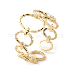 304 Stainless Steel Ring Wrap Open Cuff Rings&nbsp;RJEW-D002-06G