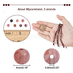 Natural Rhodonite Beads Strands&nbsp;G-NB0005-33B