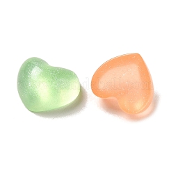 Transparent Resin Decoden Cabochons with Glitter Powder&nbsp;RESI-E053-08C