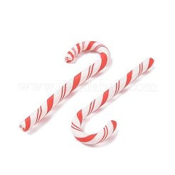 Christmas Candy Cane Handmade Polymer Clay Beads&nbsp;CLAY-P005-04F