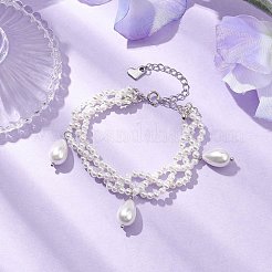 Shell Pearl Beads Bracelets&nbsp;BJEW-JB10694