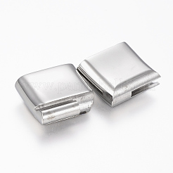 Tarnish Resistant 304 Stainless Steel Magnetic Clasps with Glue-in Ends&nbsp;STAS-F130-23P