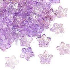 Two Tone Transparent Glass Bead Cap&nbsp;GLAA-H041-01