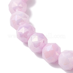 7Pcs Anti-Tarnish Electroplate Round Glass Beads Stretch Bracelets for Women&nbsp;BJEW-JB12664