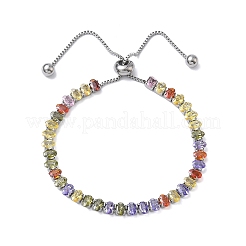 304 Stainless Steel Pave Cubic Zirconia Tennis Bracelets&nbsp;BJEW-G754-03P-05
