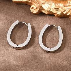 201 Stainless Steel Hoop Earrings&nbsp;EJEW-T056-03P-03