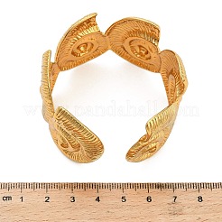 Conch 304 Stainless Steel Cuff Bangles for Women&nbsp;BJEW-A150-02G