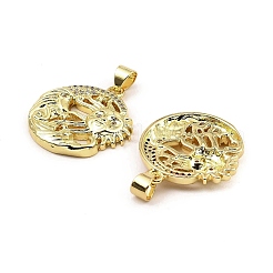 Rack Plating Real 18K Gold Plated Brass Pendants&nbsp;KK-B077-25G