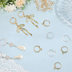 80Pcs 2 Colors 304 Stainless Steel Leverback Earring Findings&nbsp;STAS-SC0010-55