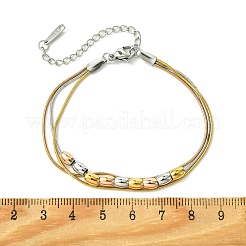 304 Stainless Steel Multi-strand Bracelets&nbsp;BJEW-G733-02M