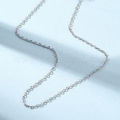 Brass Textured Cable Chain Necklaces&nbsp;MAK-L045-06P