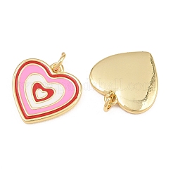 Brass Enamel Pendants&nbsp;KK-L275-70B-G