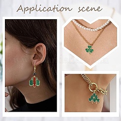24Pcs 12 Styles Saint Patrick's Day Glitter Alloy Enamel Pendants&nbsp;ENAM-CJ0005-62