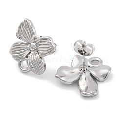 Non-Tarnish 304 Stainless Steel Studs Earring Findings&nbsp;EJEW-H013-12P
