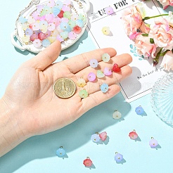70Pcs 7 Colors Acrylic Pendants&nbsp;PALLOY-YW00161