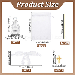 14Pcs Glass Perfume Aromatherapy Bottle&nbsp;AJEW-GA0009-42