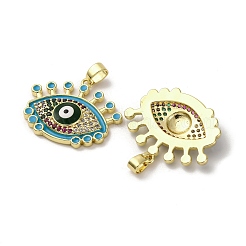 Brass Micro Pave Cubic Zirconia Pendants&nbsp;KK-F903-08G-02