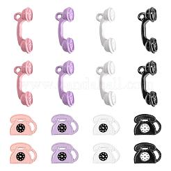 32Pcs 8 Style Spray Painted Alloy Pendants&nbsp;FIND-LS0001-53