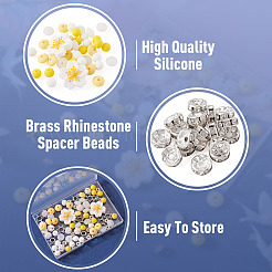 42Pcs 5 Styles Silicone Beads&nbsp;DIY-TA0016-09A
