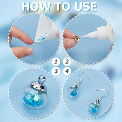 DIY Glass Ball Dangle Earring Making Kit&nbsp;DIY-PH0021-53