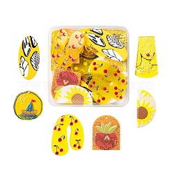 24Pcs 6 Style Cellulose Acetate(Resin) and Acrylic Pendant Sets&nbsp;KY-LS0001-16