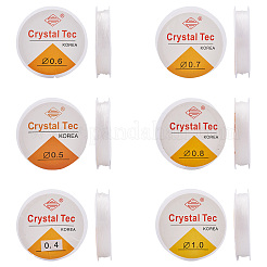 12Roll 6 Style Round Crystal Elastic Stretch Thread&nbsp;EW-YS0001-01