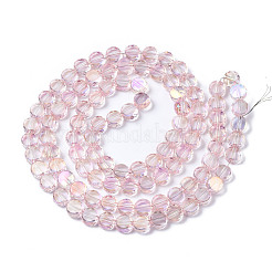 Electroplate Transparent Glass Beads Strands&nbsp;EGLA-Q125-001B