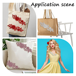 4 Pairs 4 Colors Polyester Embroidery Sequin Costume Accessories&nbsp;FIND-CY0001-24