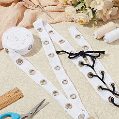 5 Yards Cotton Ribbons with Eyelet Rings&nbsp;OCOR-GA0001-77C
